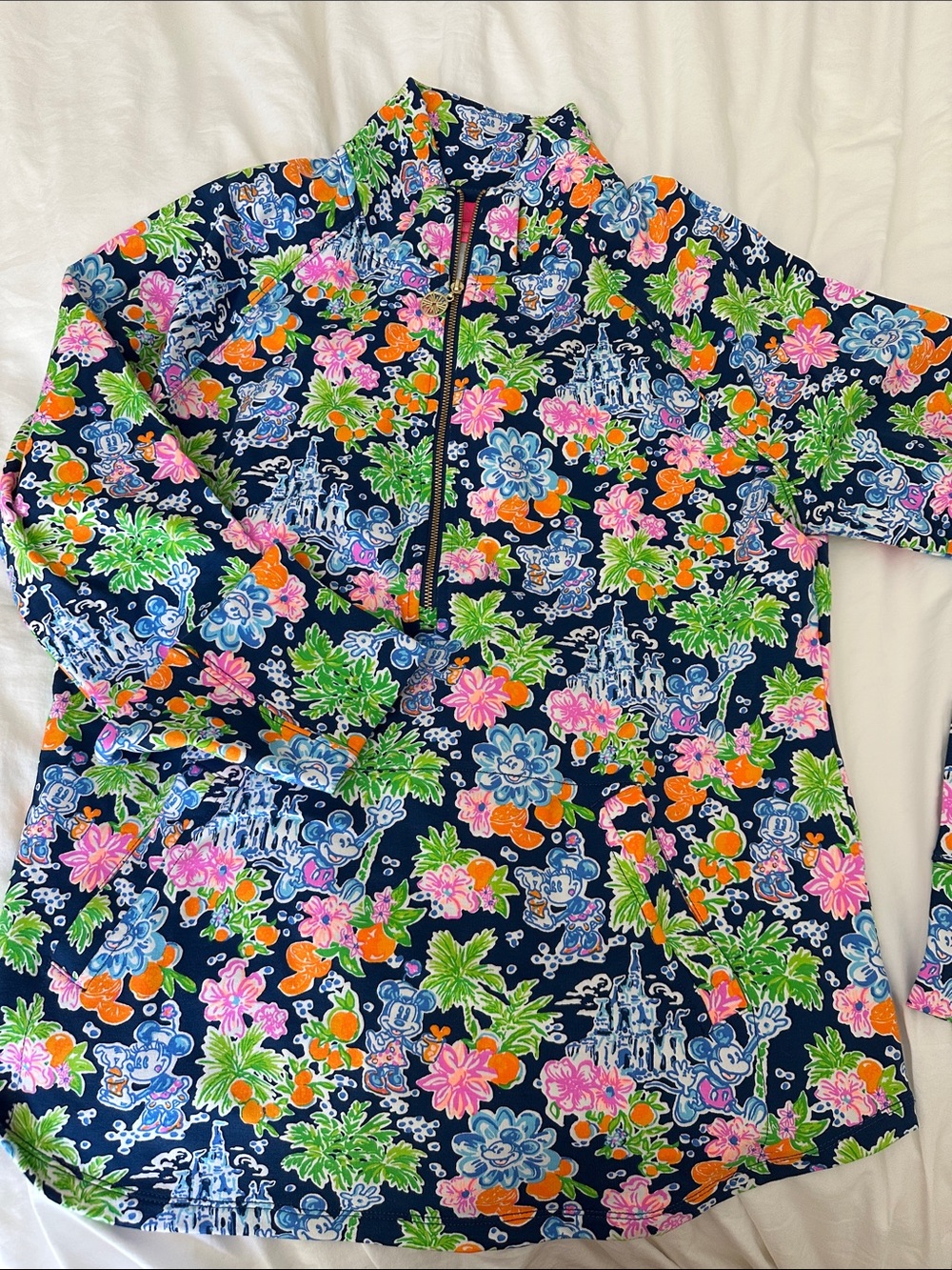 Lilly Pulitzer + Disney Skipper Popover in Aegean Navy Lilly Loves Disney, Sz M